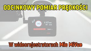 Odcinkowy pomiar prędkości w kamerach samochodowych Mio MiVue 812 / 818 / 846 / 866