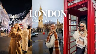 A Day in London Travel Vlog | Christmas in London, fish & chips, best things to do!