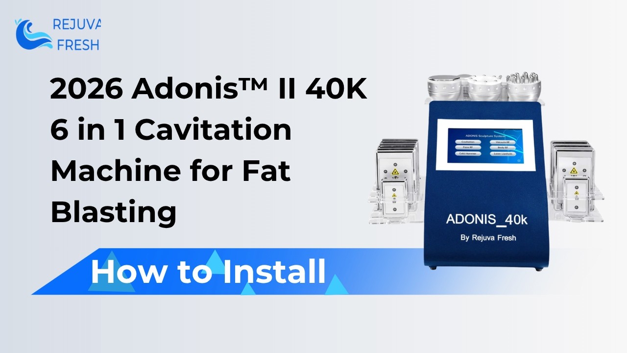 How to Install: 2026 Adonis™ II 40K 6 in 1 Cavitation Machine for