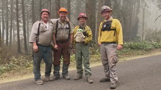 5-year-old boy sends strength to Oregon firefighters through Baby Yoda doll