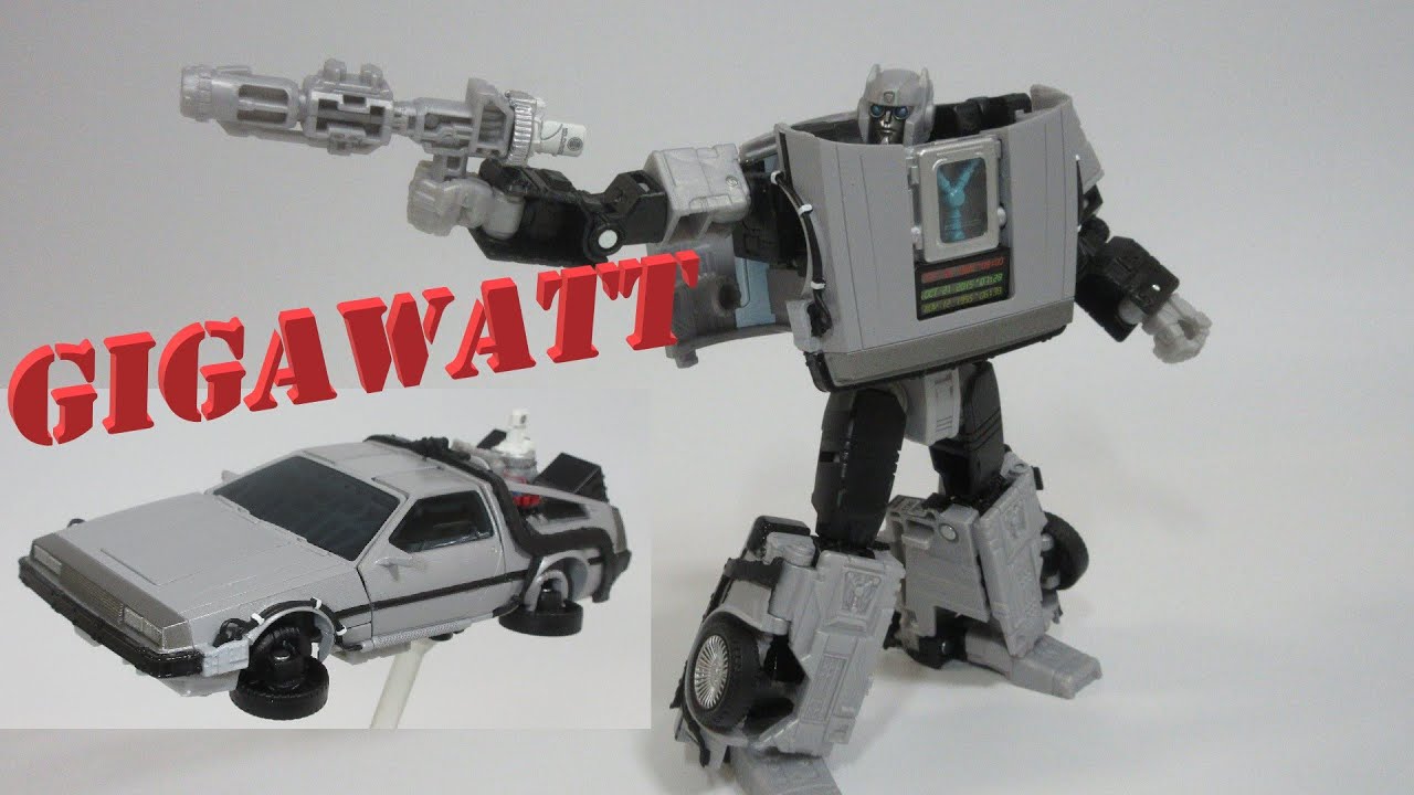 Tf玩具レビュー 憧れのデロリアンがトランスフォーム ギガワット Transformers Back To The Future Gigawatt De Lorean Youtube