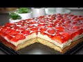 Strawberry cake with vanilla pudding - very creamy, very tasty ‼️ 😋