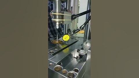 Machine alignment verifying, Concentricity cum run out verification under 0.01 microns dial gauge