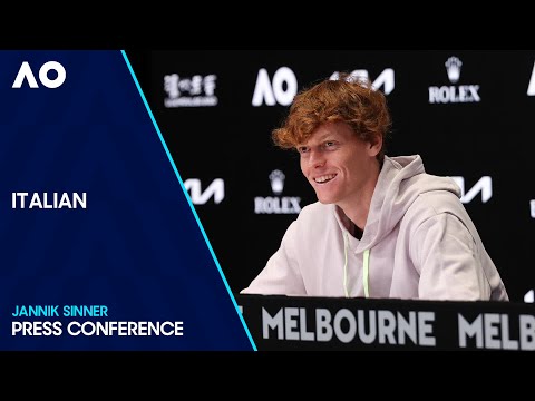 Jannik Sinner in Italiano | Australian Open 2024 Semifinal