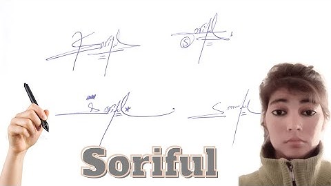 Soriful name signature in English style#name signature with arooj