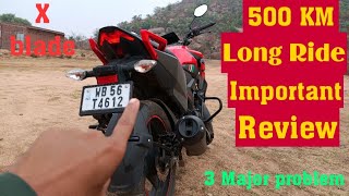 Honda X-blade Bs6 : 500 KM Long Ride Review | दिक्कत तो है इसमें ।