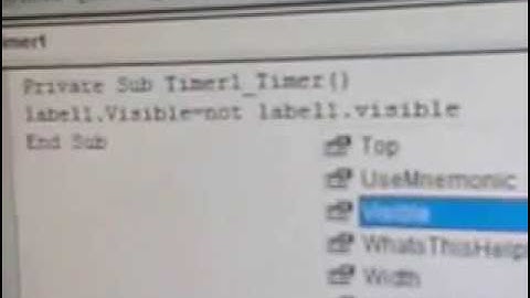 PASOS PARA CREAR TIMER EN VISUAL BASIC 6.0