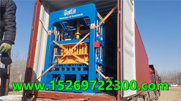 load 40HQ container QT4-18 industry automatic hydraulic press cement block plant