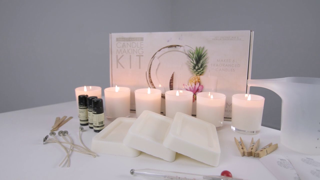 Crystal Soy Candle DIY Kit Make 4 Soy Candles With 