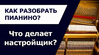 Как разобрать пианино для осмотра?