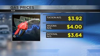 Triple AAA says Tucson's current gas price is sitting under four dollars