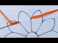 Hand Embroidery Super Easy Unique New Flower Making Step By Step Easy Tutorial