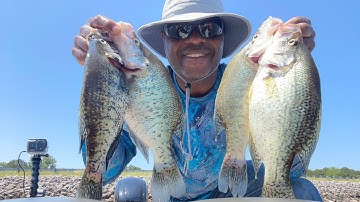 Post Spawn Crappie on Bridge Columns