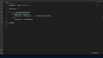 Camel Case, Problem Set 2 (CS50