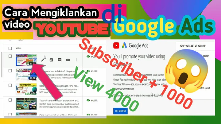 Cara promosi (mengiklankan) video youtube di google ads #googleads