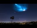 SpaceX Falcon 9 Timelapse Above Downtown Los Angeles in 4K - October 7th 2018