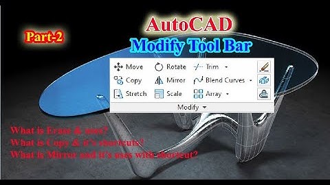 Explained Modify Tool Bar Part-2 With Examples || AutoCAD Tutorials For Beginners || Shahzad Drafter