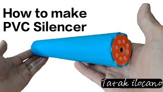 How to make DIY PVC Silencer\/Suppressor for Airgun and PVC toygun (up to 80% sound reduction)