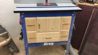 Answering all the questions from the last two years of comments about the Kreg router cabinet, including dust collection.