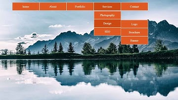 How to Create Simple Drop Down Navigation Menu with HTML and CSS | Tutorial for Beginners