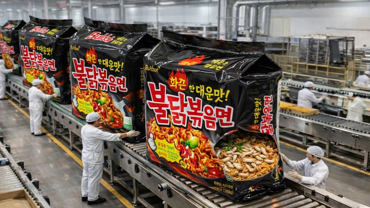 Dentro de la fábrica de Buldak — ¿cómo se produce uno de los ramen más picantes del mundo?
