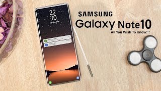 In this video you will be getting all details about samsung galaxy
note 10: release date, price, features & other leaks that we know so
far!!! as gal...