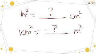 conversion of meter square into centimeter square and centimeter square into meter square, examples