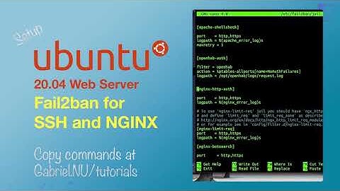 11 Configure Fail2ban for SSH and NGINX Ubuntu 20.04