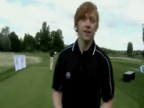 James and Oliver Phelps are playing golf