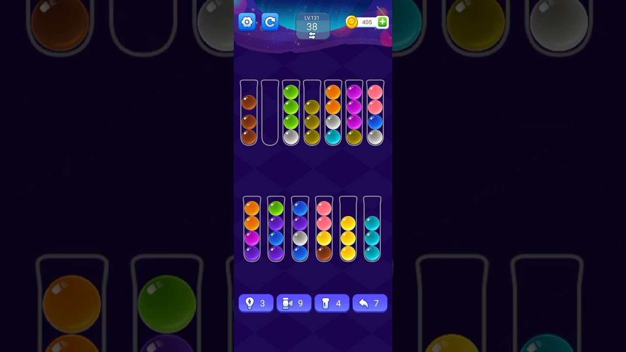 Ball Sort level 131    Sorting Games DoPuz Games