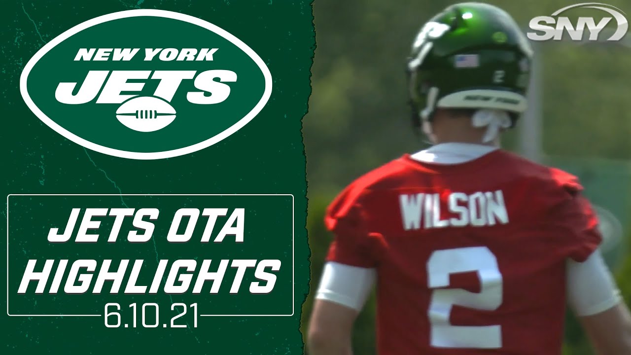 Zach Wilson, Michael Carter show off their speed and agility | Jets OTA Highlights | SNY