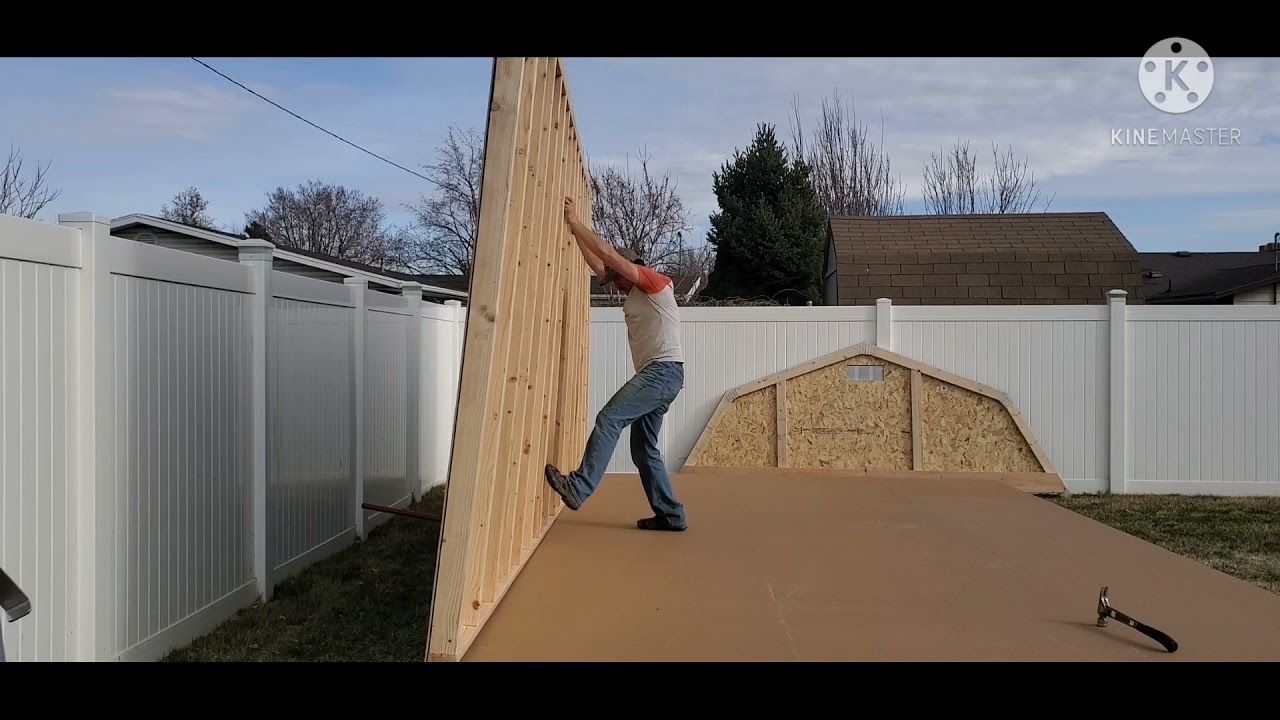 12x20 Old Hickory Sheds onsite build