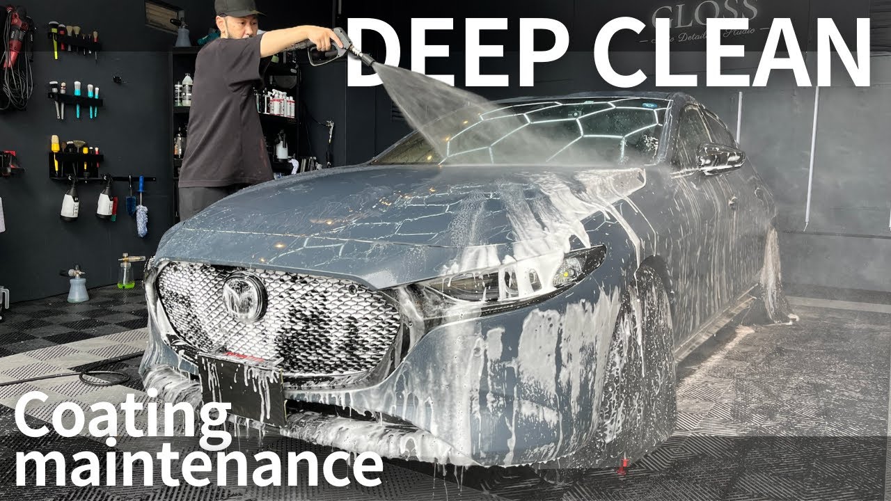 【MAZDA3】カーコーティングを維持する為に絶対に必要なメンテナンス｜半年後メンテナンス｜LUMINUS｜DEEP CLEAN