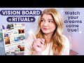 How to create a magical vision board that actually works! Ritual for manifesting your dreams 💫