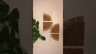 Wall Decor DIY  | Simple Rope &amp; Mat Design | Aesthetic Room Makeover Idea #diy #shortvideos #craft