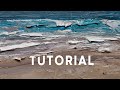 How to paint a seascape  palette knife oil painting tutorial