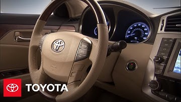 2011-2012 Avalon How-To: Interior Design | Toyota