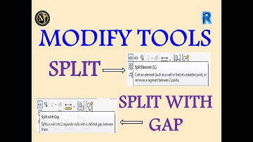 SPLIT ELEMENT AND SPLIT WITH GAP - REVIT ARCHITECTURE |BEGINNERS|TAMIL TUTORIALS|SOFTWARE | CIVIL|