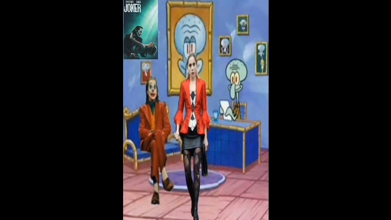 Harley Quinn Dumps The Joker & Squidward Laughs Out Loud #shorts #joker #spongebob