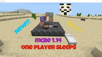 MineCraft BedRock Tutorial 1 Person Sleeps