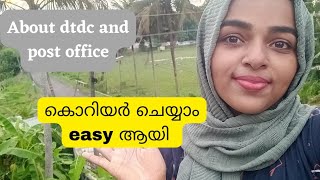 About Dtdc and post office crafty mom