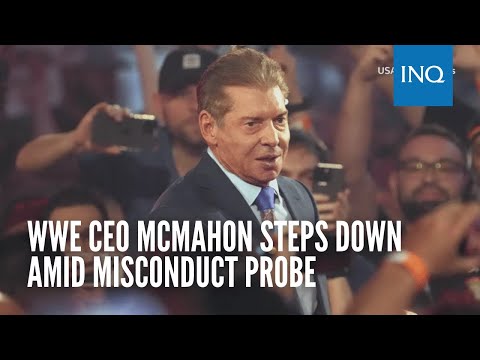 WWE CEO McMahon steps down amid misconduct probe