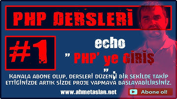 01 - Php ye Giriş - Wampserver ve Editör Kurulumu - Eskiden Yeniye Php Dersleri
