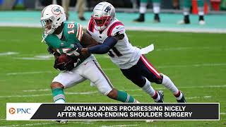 Jonathan Jones 'Progressing Nicely' After Season-Ending Shoulder Injury