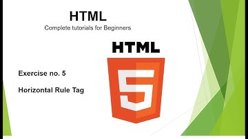 Horizontal line tag in HTML || HTML tutorial for beginners || In Urdu