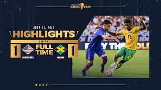 United States 1-1 Jamaica Highlights 2023 Gold Cup