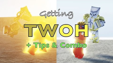 [YBA] How to Get TWOH (The World Over Heaven) Tips + Combo