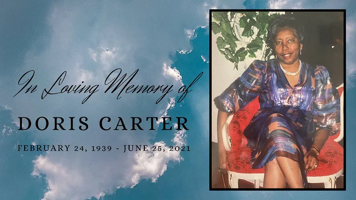 Homegoing Services - Sis. Doris Carter