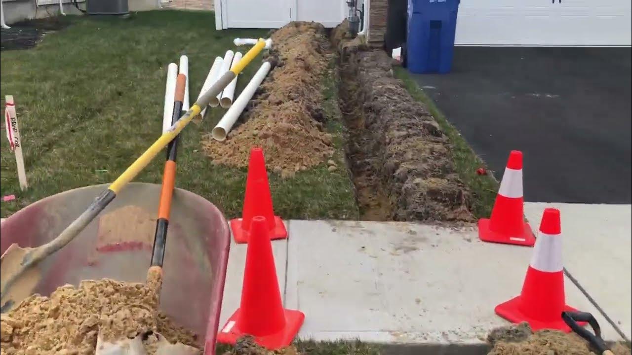 Eliminating Water From Flooding Yard With A Underground Downspout