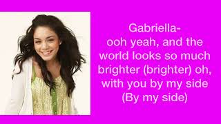 Start of something new- Troy and Gabriella (Vanessa Hudgens \& Zac Effron, hsm 1) lyrics